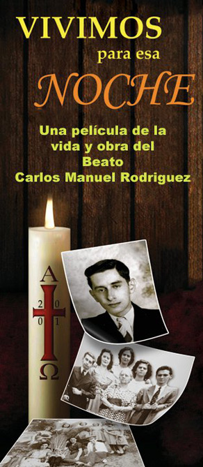 Promo para la película del beato Charlie Vivimos para esa noche, la película